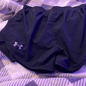 black under armor shorts size adult small